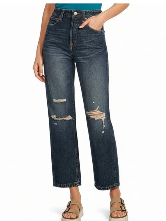 Ariat Denim - Ariat Ultra High Rise Tomboy Distressed Straight Jeans Women's Size 31R